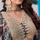 Glamorous Black Chinon Digital Printed Party Wear Lehenga Choli