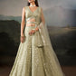 Sage Green Sequin Embroidered Lehenga Choli with Dupatta