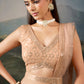 Peach Sequin Embroidered Lehenga Choli with Matching Dupatta
