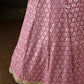 Dusty Rose Pink Sequin Embroidered Bridal & Party Wear Lehenga Choli with Dupatta