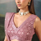 Dusty Rose Pink Sequin Embroidered Bridal & Party Wear Lehenga Choli with Dupatta