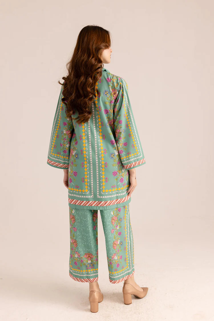 Sky Blue Printed Co-Ord Set