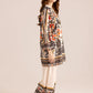 Floral Orange Black Printed Co-Ord Set
