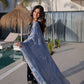 Navy Blue Velvet Heavy Embroidered Suit with Dupatta Party & Festive Wear