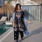 Navy Blue Velvet Heavy Embroidered Suit with Dupatta Party & Festive Wear