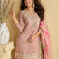 Baby Pink Chinon Silk Sharara Suit For Indian & Pakistani Wedding Festival