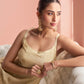 Cream Embroidered Silk Kurti with Sharara and Dupatta