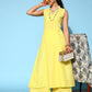 Ethnic Motifs Cotton Blend Top to Toe Fusion Kurta Set