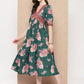 Women Floral Printed Empire Ethnic Dress