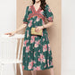 Women Floral Printed Empire Ethnic Dress