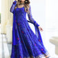 Blue Bandhni Print Anarkali Set