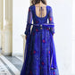 Blue Bandhni Print Anarkali Set