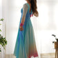 Awesome Multi-Color Georgette Readymade Anarkali Suit With Dupatta