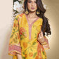 Floral Chanderi Silk Anarkali Kurta With Palazzos & Dupatta