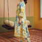 Floral Printed Panelled Anarkali Kurta With Palazzos
