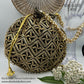 Handmade Gold Embroided Potli