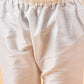 Boy's Beige Woven Jacket With White Kurta And Pyjama Set