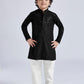 Boy's' Black Kurta And Pyjama Set