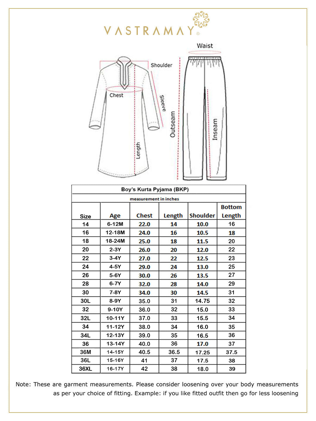 Boy's' Black Kurta And White Pyjama Set
