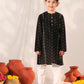 Boy's' Black Kurta Pyjama Set
