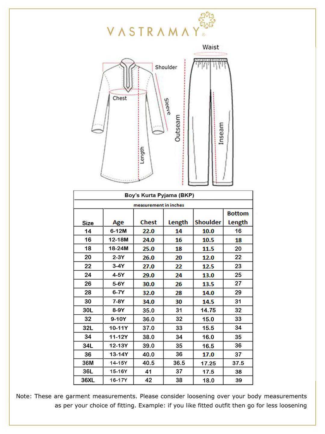 Boy's' Blue And Cream Kurta Pyjama Set