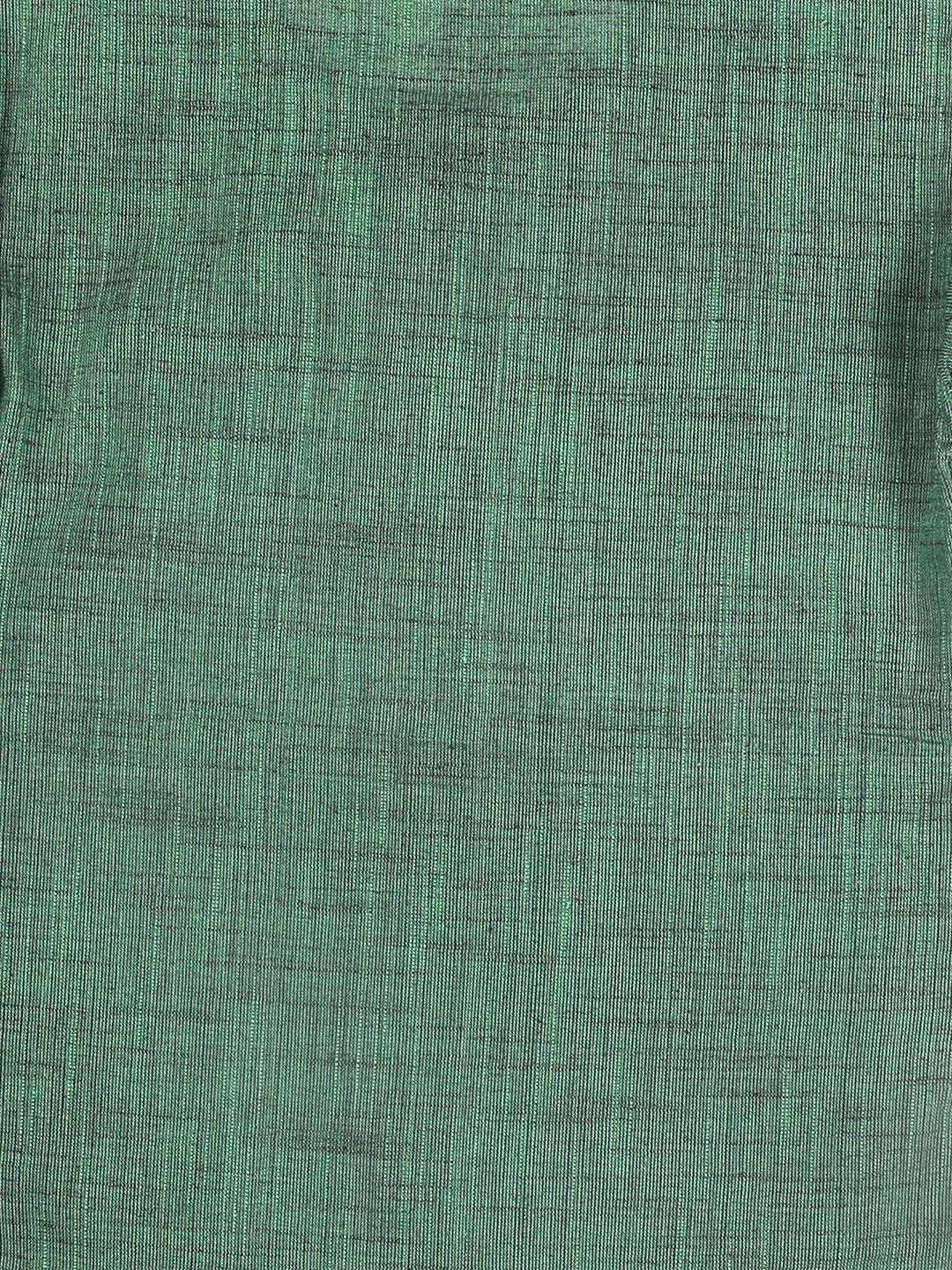 Boy's' Green Cotton Kurta And White Pyjama Set