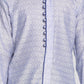 Boy's' Lavender And Navy Blue Jacquard Kurta Pyjama Set