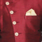 Boy's Maroon And Rose Gold Indowestern Set