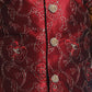 Boy's Maroon Embroidered Nehru Jacket With Mustard Kurta And Black Dhoti Set
