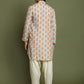 Boy's' Multicolor-Base-Beige And Cream Kurta Patiala Set