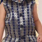 Boy's' Navy Blue Brocade Kurta Dhoti Set