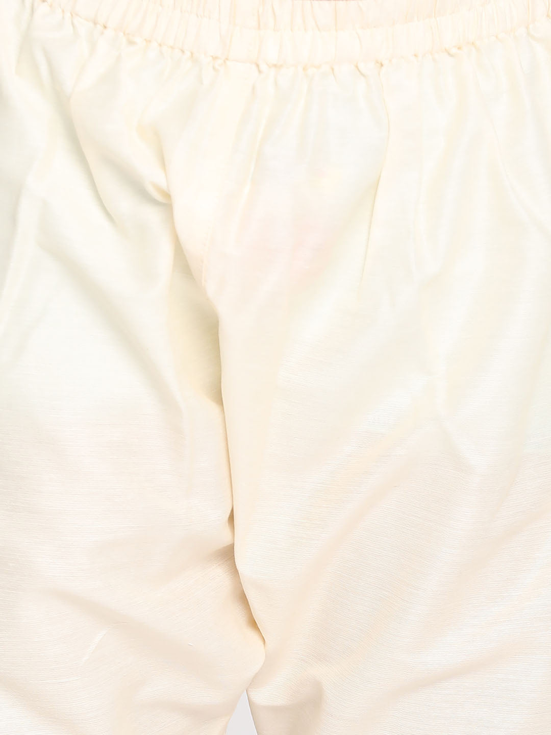 Boy's' Pink And Cream Kurta And Pyjama Set
