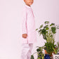 Boy's' Pink And White Kurta And Pyjama Set