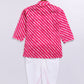 Boy's Pink Cotton Kurta Dhoti Set
