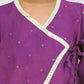 Boy's Purple Kurta And Dhoti Set
