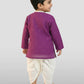 Boy's Purple Kurta And Dhoti Set