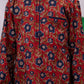 Boy's' Rust Brown Floral Kurta Pyjama Set