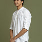 Boy's White Short Kurta