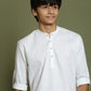 Boy's White Short Kurta