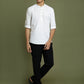 Boy's White Short Kurta