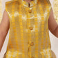 Boy's' Yellow Brocade Kurta Dhoti Set