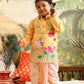 Boy's' Yellow Krishna Kurta And Dhoti Set