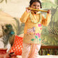 Boy's' Yellow Krishna Kurta And Dhoti Set