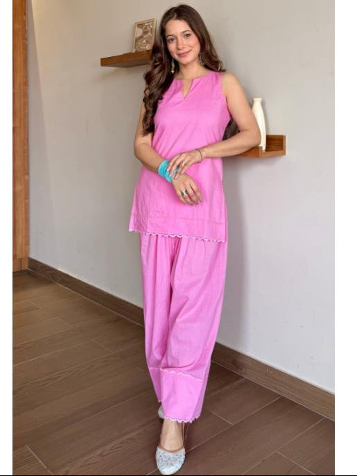 Barbie Pink Farshi Shalwar Set