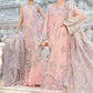 Embroidered Organza Neck Patch Chiffon Suit