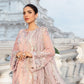Embroidered Organza Neck Patch Chiffon Suit