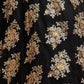Black & Gold-Toned Embroidered Sequinned Kalamkari Semi-Stitched Lehenga & Unstitched Blouse With
