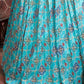 Blue &; Pink Embellished Semi-Stitched Lehenga & Unstitched Blouse With Dupatta