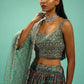 Embellished Beads & Stones Semi-Stitched Lehenga & Unstitched Blouse With Dupatta