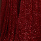 Ruby Red Fully Sequined Georgette Party Wear Saree